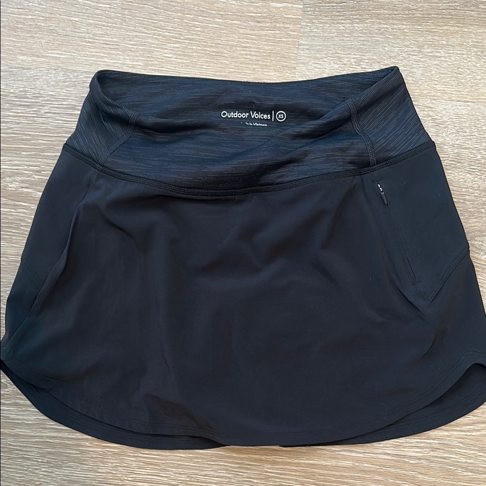 Outdoor Voices Charcoal Athletic Skirt